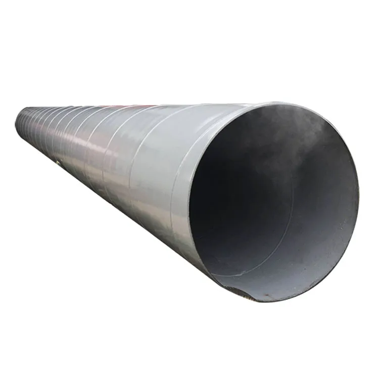 epoxy powder coating 3 layer pe casing pipe 3pe anti-corrosive spiral welded steel pipes manufacturer